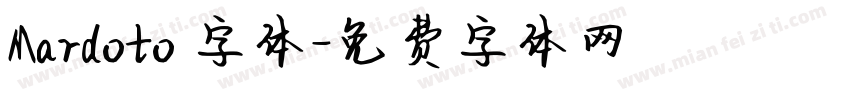 Mardoto 字体字体转换